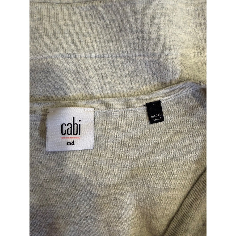 Cabi Women Cardigan Sweater Gray Medium Office Work Core Casual Chic Modern - Picture 3 of 6